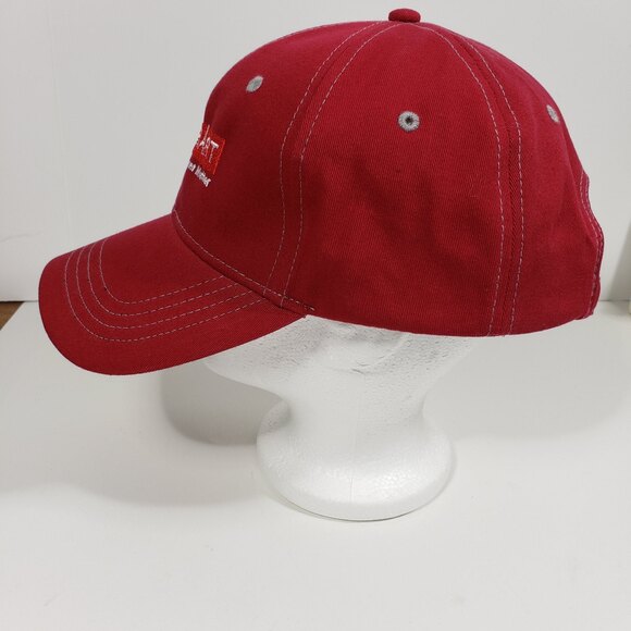 Men's Barnhart Hat Adjustable Workwear Red Canvas Mind Over Matter Adjustable - Picture 3 of 7